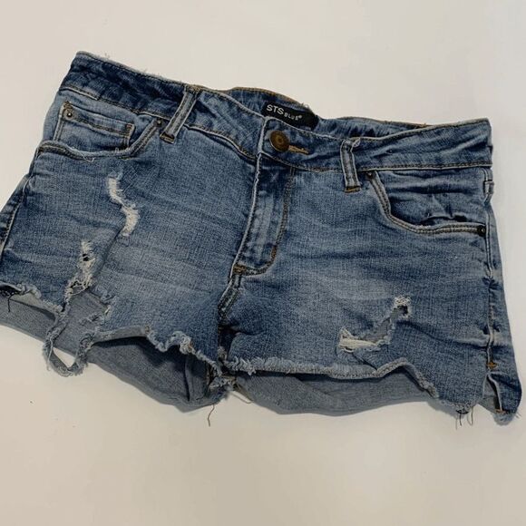 STS Blue Distressed Denim Short - Picture 1 of 7